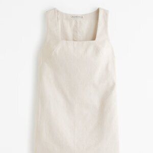 Abercrombie Linen-Blend Shift Mini Dress Never Worn